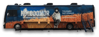 Photo of the Holodomor National Awareness Tour Bus.